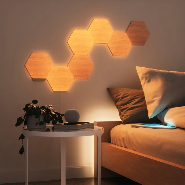 【nanoleaf】Elements 智能六角燈3片2組-木紋