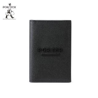 【PORTER INTERNATIONAL】細膩韌性DEFINE真皮卡夾(黑)