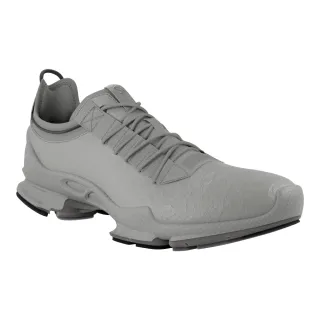 【ecco】BIOM C M 銷售冠軍自然律動抗撕真皮健步鞋 男鞋(鴿子灰 80044401539)