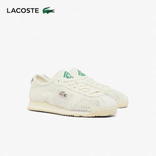 【LACOSTE】CLUB-LOW 女鞋 透氣網布 休閒鞋 金屬LOGO 運動鞋 白色(49SFA0102 AI9)