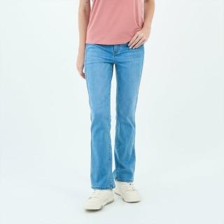【GIORDANO 佐丹奴】女裝高彈力牛仔喇叭褲 Blue Classics系列(76 淺藍)