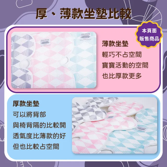 【YODO XIUI】3D 薄款推車座墊(推車配件/提籃/餐椅/推車透氣墊/萬用坐墊/餐椅墊/薄款坐墊)