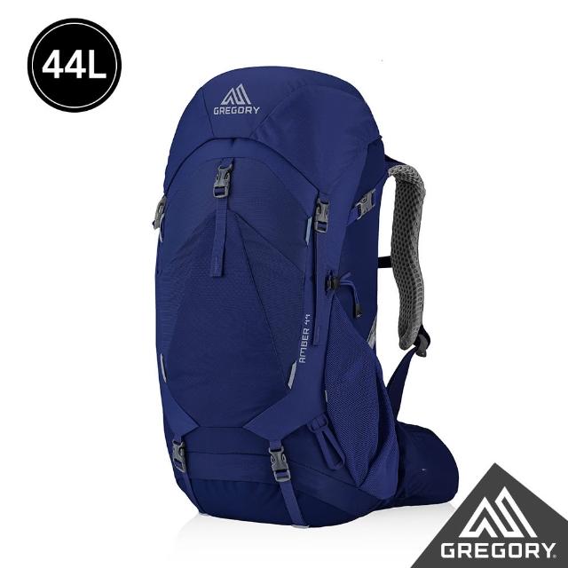 【Gregory官方直營】女 44L AMBER 登山背包 夜景藍(抗撕裂 耐用 登山包 多日登山)