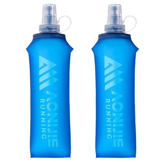 【AONIJIE】奧尼捷 500mL 折疊軟水壺 兩入組 附防塵蓋