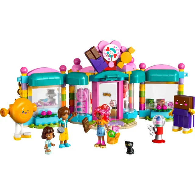 【LEGO 樂高】Friends 42649 心湖城糖果店(商店玩具 兒童玩具 積木 禮物)