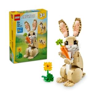 【LEGO 樂高】創意百變系列3合1 31162 可愛兔子(DIY積木 動物玩具 兒童玩具 禮物)