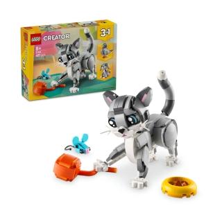 【LEGO 樂高】創意百變系列3合1 31163 頑皮貓咪(DIY積木 動物玩具 兒童玩具 禮物)