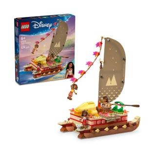 【LEGO 樂高】迪士尼公主系列 43270 莫娜的冒險獨木舟(海洋奇緣2 獨木舟玩具 兒童玩具 禮物)