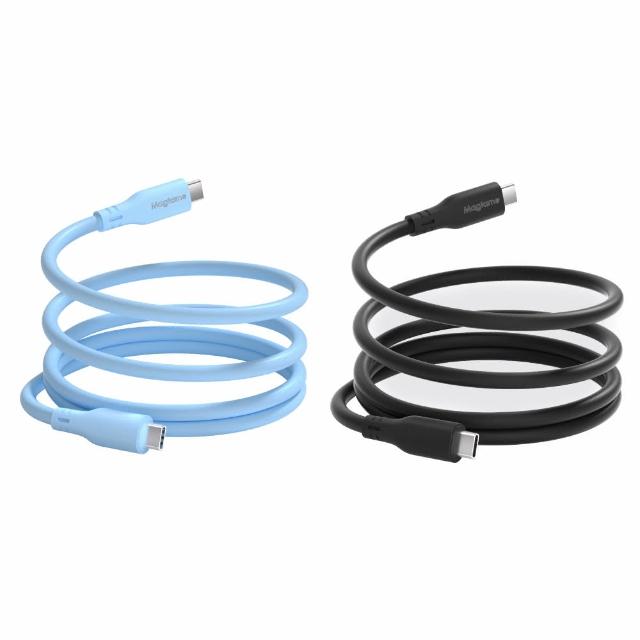 【Magtame】Magcable USB-C to USB-C 磁性快收納充電傳輸線-液態矽膠版 1M(60W)