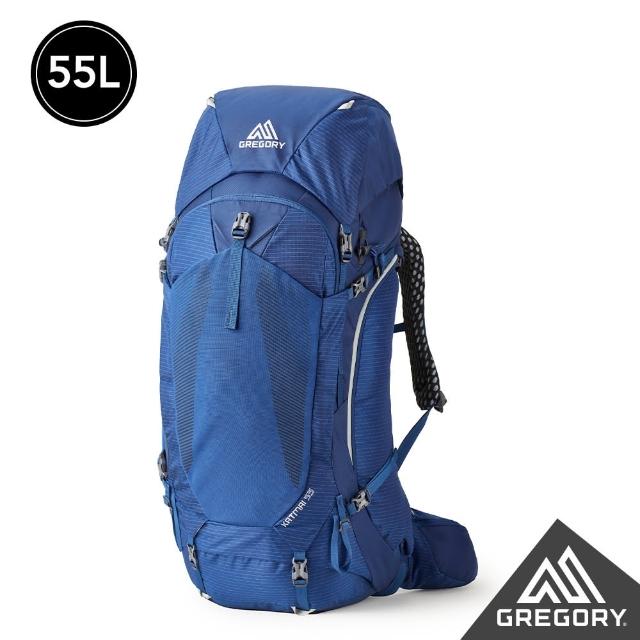 【Gregory官方直營】55L KATMAI 登山背包 帝國藍(抗撕裂 耐用 登山包 多日登山)