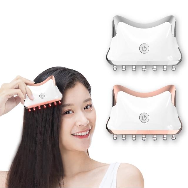 【Beroso 倍麗森】全方位頭部按摩器 頭皮梳 美喵機AB0053(頭皮保養 按摩儀 頭皮按摩器 618)