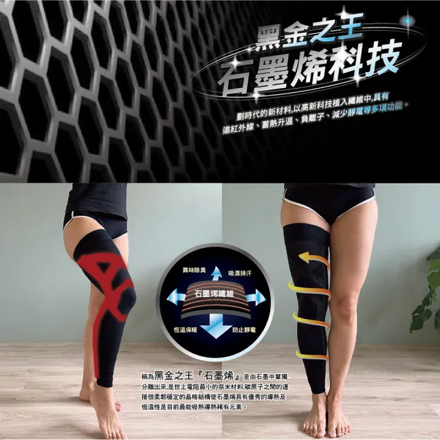 【AREXSPORT】石墨烯壓縮全腿套 AS-3427 登山腿套 馬拉松腿套 運動腿套 加大壓力腿套 專業腿套 台灣製