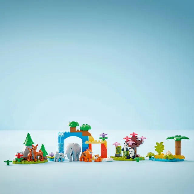 【LEGO 樂高】得寶系列 10446 3 合 1 野生動物家庭(動物玩具 幼兒積木 兒童玩具 學習積木 禮物)