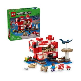 【LEGO 樂高】Minecraft 21270 蘑菇屋(當個創世神 電玩 兒童玩具 禮物)