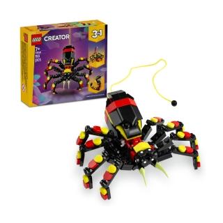 【LEGO 樂高】創意百變系列3合1 31159 野生動物：驚奇蜘蛛(DIY積木 動物玩具 兒童玩具 禮物)