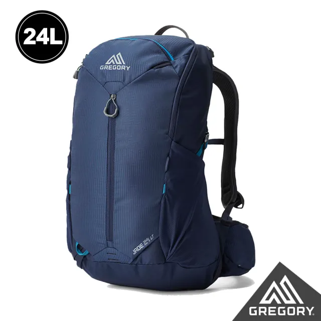 【Gregory】女 24L JADE LT 多功能 背包  登山包 午夜藍 卡普里黃(透氣背板 臀帶 單日包 健行包 水袋包)