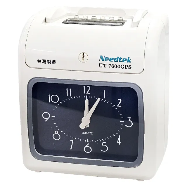 【NEEDTEK 優利達】官方直營 UT7600GPS 自動校時六欄位微電腦打卡鐘(附100張考勤卡+10人卡架)