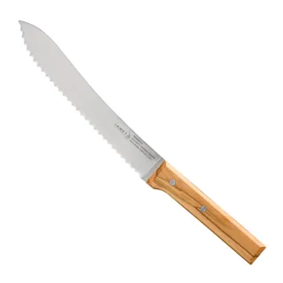 【OPINEL】Parallele olive bread knife 多用途刀系列-不鏽鋼麵包刀/橄欖木刀柄(#OPI_002495)