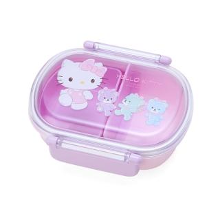 【SANRIO 三麗鷗】橢圓雙扣便當盒 Hello Kitty 小熊