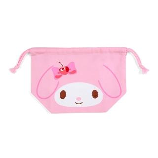 【SANRIO 三麗鷗】棉質縮口便當袋 束口手提袋 美樂蒂