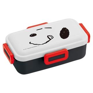 【Skater】SNOOPY 史努比 方型四扣便當盒 530ml 臉 小