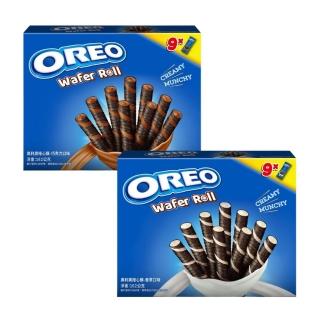 【oreo 奧利奧】奧利奧捲心酥量販包 兩入組(香濃香草＆巧克力)