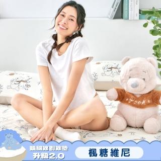 【Great Living 格蕾寢飾】La Belle 授權款 乳膠眠綿涼感刨冰墊+可水洗枕超值組-多款任選(加大180X186CM)