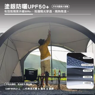 【山趣】ST-05 二代 穹頂天幕 玻璃纖維桿(逐暮黑 風隱綠 露營 逐露天下)