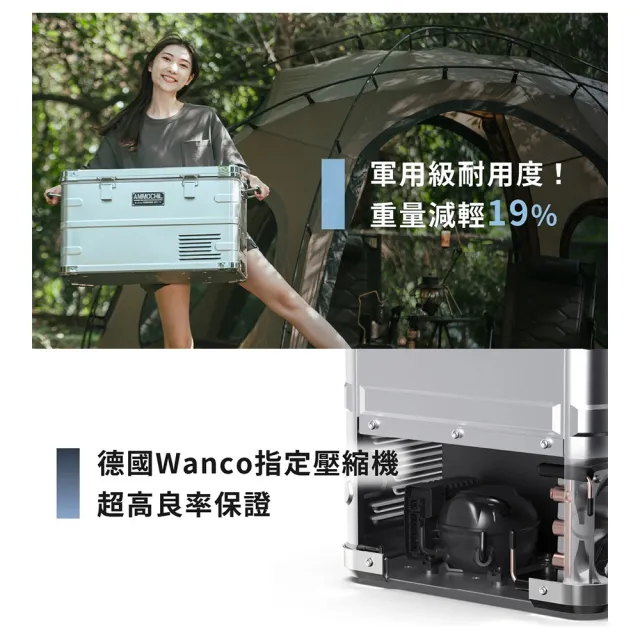【BARRACK09】AMMOCHILL 雙槽雙溫控車載行動冰箱(保冰箱 冰桶 露營 逐露天下)