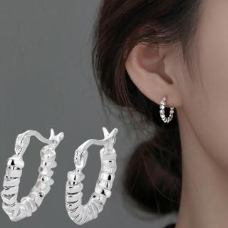 【KT DADA】母親節禮物 耳環 S925 純銀耳環 百搭簡約 潮流 耳飾 韓國 純銀耳環純銀 銀耳環 925 純銀耳針