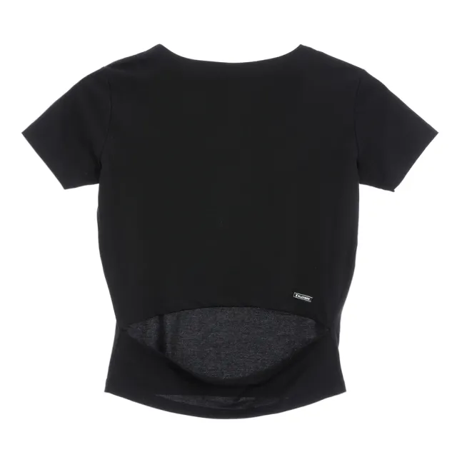 【PLAYBOY】方領後露腰短版T-SHIRT(黑色)