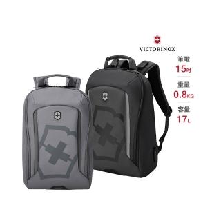 【VICTORINOX 瑞士維氏】Vx Touring 2.0 15吋抗菌都市後揹包(淺灰/黑色)