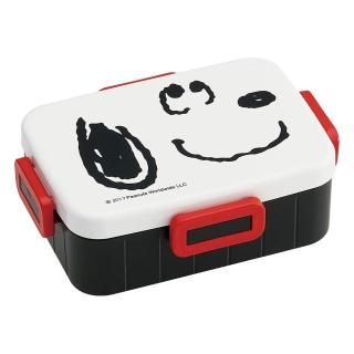 【Skater】SNOOPY 史努比 方型四扣便當盒 650ml 臉 大
