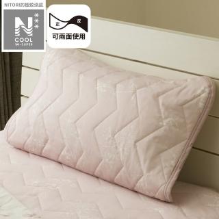 【NITORI 宜得利家居】極致涼感 枕頭保潔墊 N COOL WSP FLOWER RO S2511(極致涼感 枕頭保潔墊 枕頭)