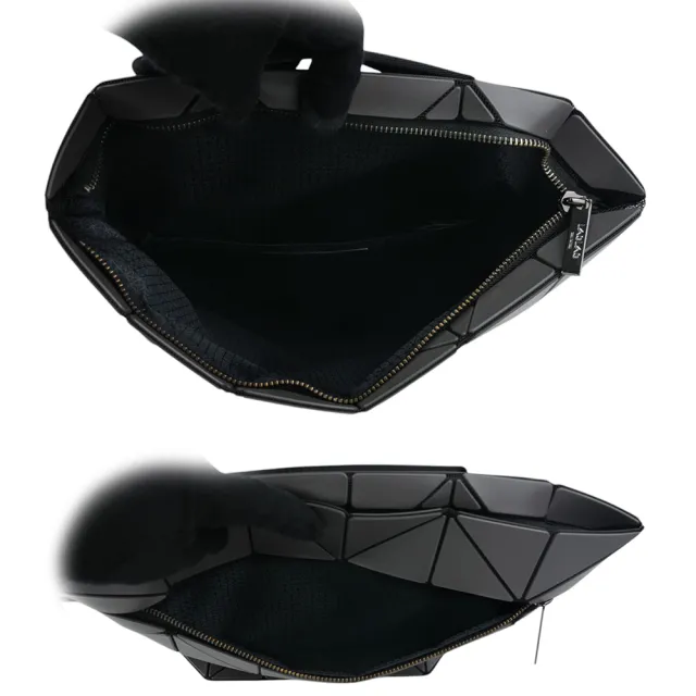 【ISSEY MIYAKE 三宅一生】BAO BAO BLOCKY 啞光霧面拉鍊後背包(炭灰色)