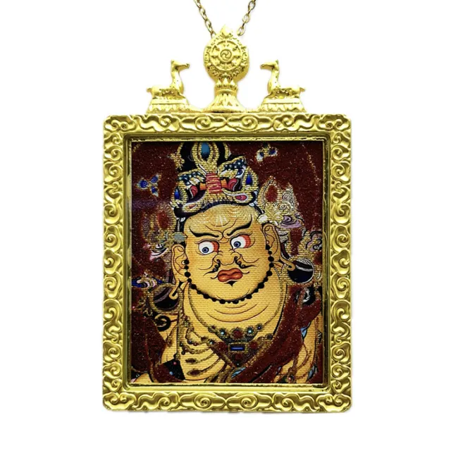【藏古祥館】黃財神唐卡A0002(黃財神 唐卡 招財 吉祥)（其他規格）