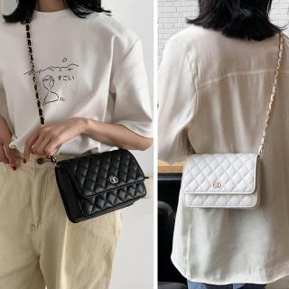 【MoonDy】母親節禮物 女包 包包 小香風 女包包 小包包 手提包 2022新款 小方包 鏈條包 手提包斜挎包 黑色