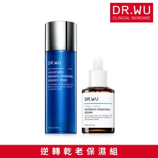 【DR.WU 達爾膚】逆轉乾老保濕組(玻尿酸化妝水150ML+玻尿酸精華液30ML)