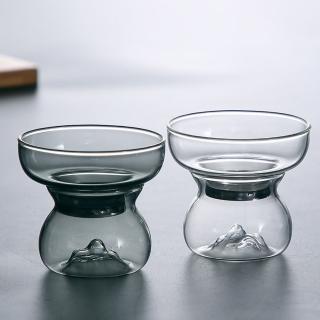 【CS22】日式觀山耐熱玻璃茶漏濾茶器-2入(濾茶器)
