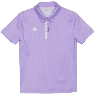 【KAPPA】義大利時尚吸濕排汗女性短袖POLO(淺紫332623WX1H)