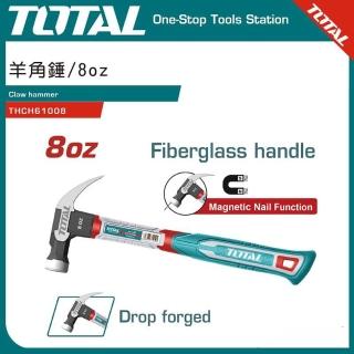 【TOTAL】羊角鎚 8oz THCH61008(附磁 木工鎚 鐵鎚 射包柄 不掉落)