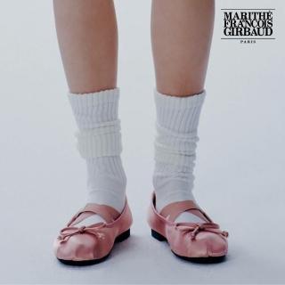 【MARITHE FRANCOIS GIRBAUD】官方旗艦 交叉束帶平底鞋 MFG(粉紅色)