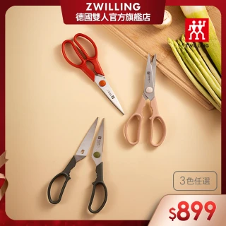 【ZWILLING 德國雙人】Now可拆式廚房多用剪刀-萊姆綠/石榴紅/蝦粉色3色任選(德國雙人牌集團官方直營)
