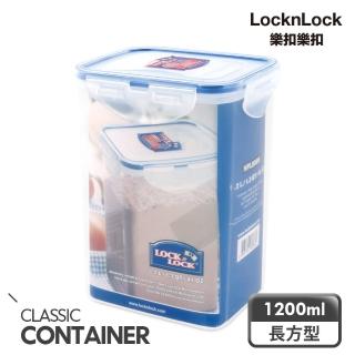 【LocknLock 樂扣樂扣】PP高筒保鮮盒 1.2L/長方形