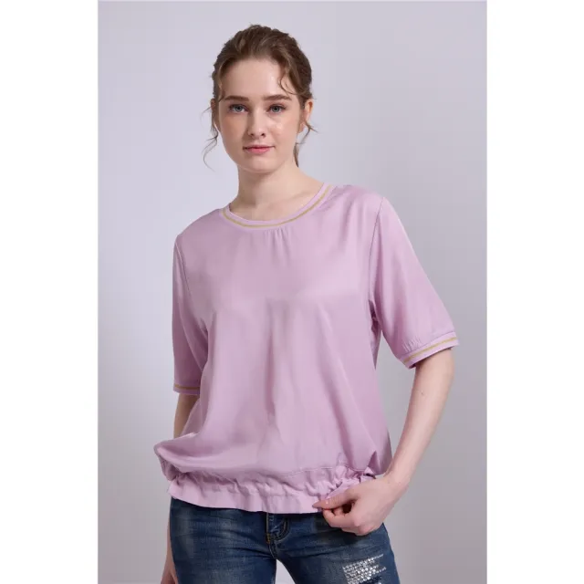 【SuperWands】義式精繡極細柔天絲上衣