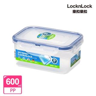 【LocknLock 樂扣樂扣】PP保鮮盒 600ml/長方形