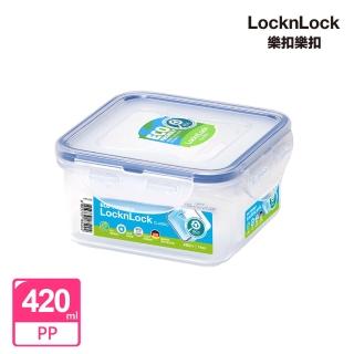【LocknLock 樂扣樂扣】PP保鮮盒 420ml/正方形