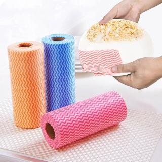 【JOHN HOUSE】環保可撕式不織布抹布 吸油性強 一次性無紡布 拋棄式抹布(1卷裝)