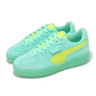 【PUMA】休閒鞋 Palermo Moda Xtra Wns 女鞋 藍 綠 麂皮 復古 厚底 德訓鞋(398534-02)
