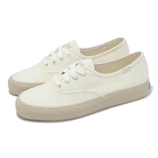 【Keds】休閒鞋 Champion GN Canvas 女鞋 米白 帆布 百搭 奶油底(9243W110106)
